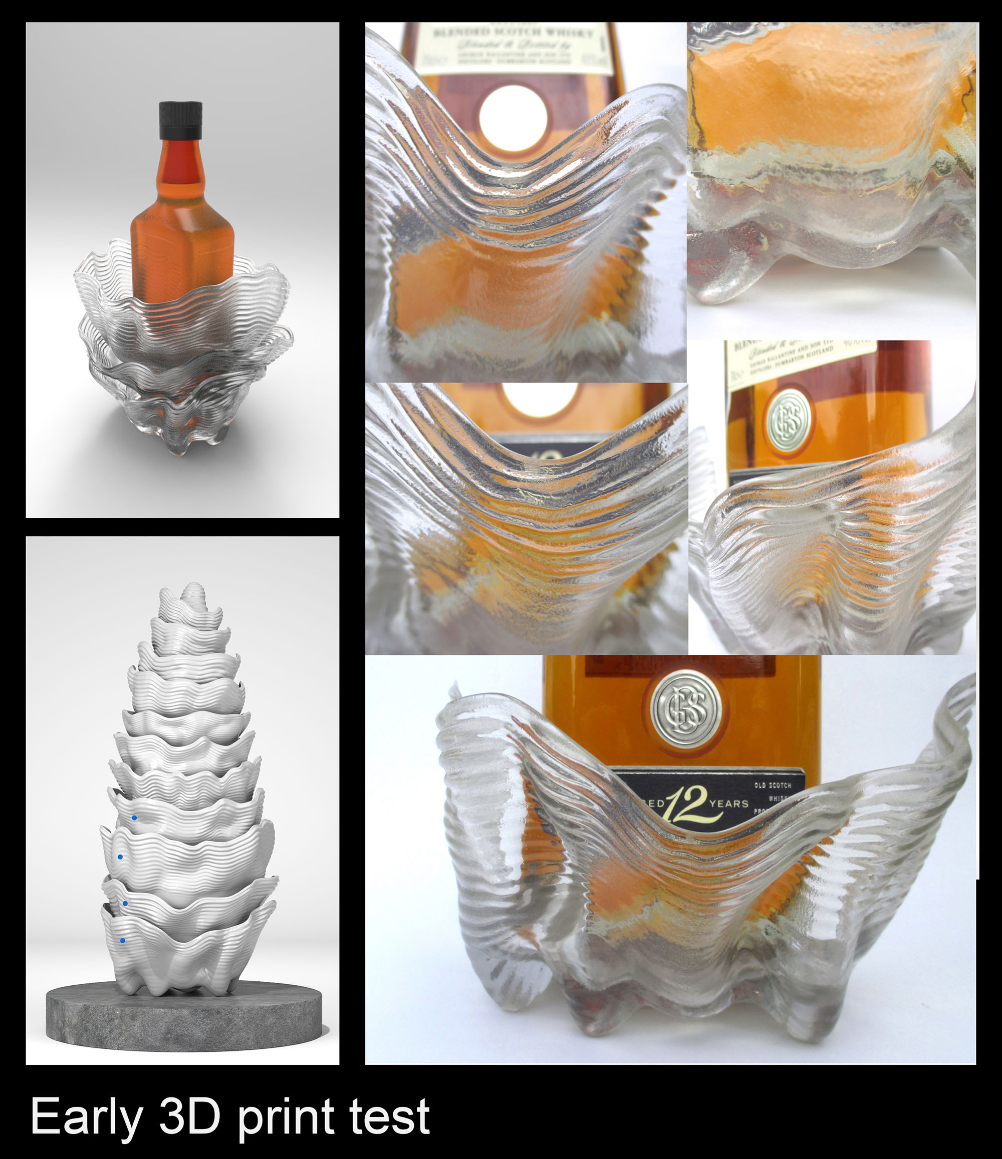 Ballantine’s Whisky 3D printed Display